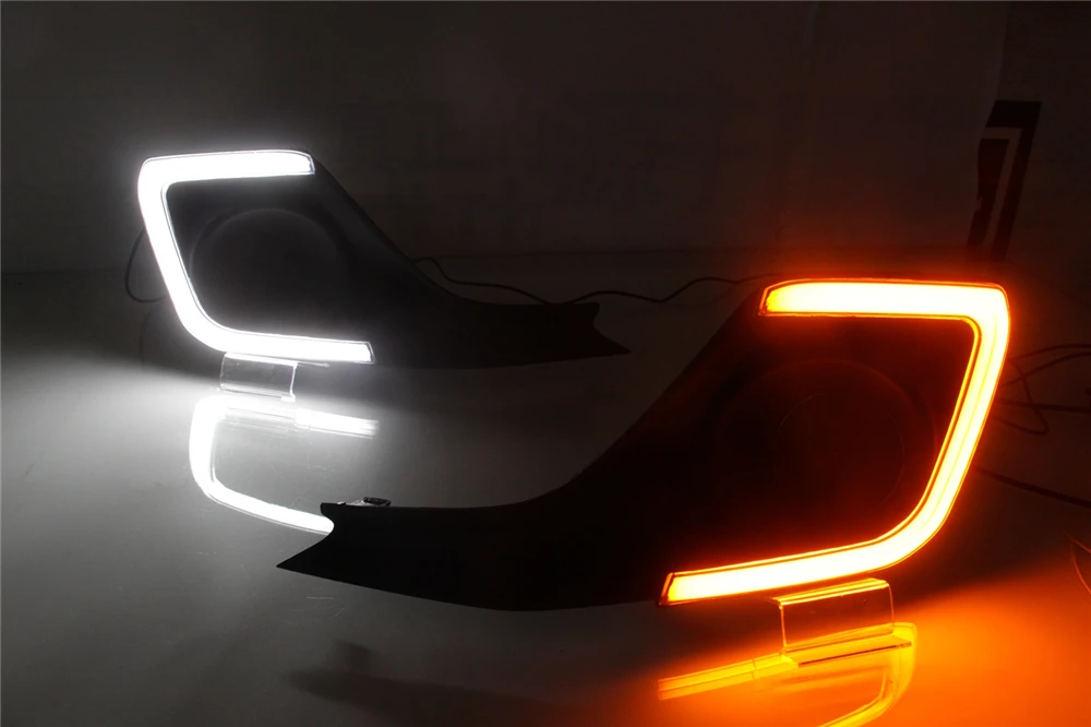 CSCSNL 1 набор 12V ABS колпак противотуманных фар DRL Дневной светильник s с желтым