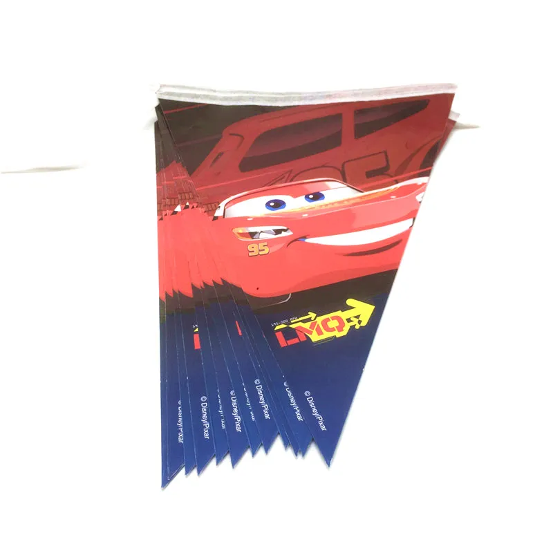 Disney автомобили Тема 12 шт. 2 8 м Lightning McQueen баннер для праздника свадьбы на открытом