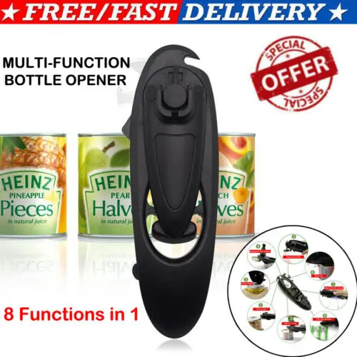Manual Opener Tool Multi functional New Black Heavy Duty Iron Tin Can Cutter Comfort Handle Grip | Дом и сад