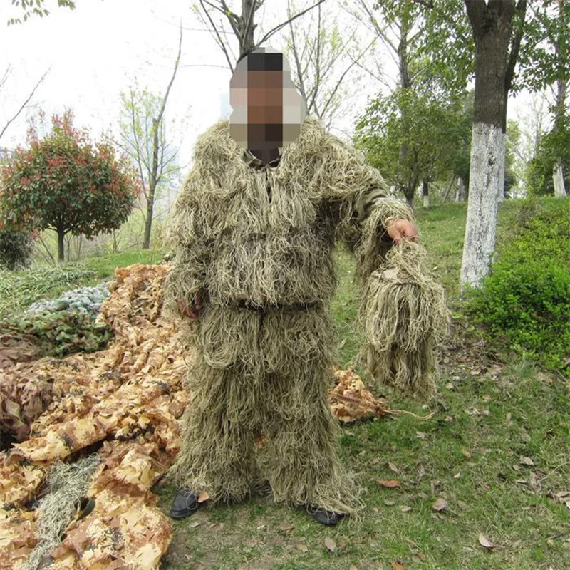 CS Bionic Grass Ghillie костюм Yowie Снайпер Тактический Камуфляжный с капюшоном винтовка