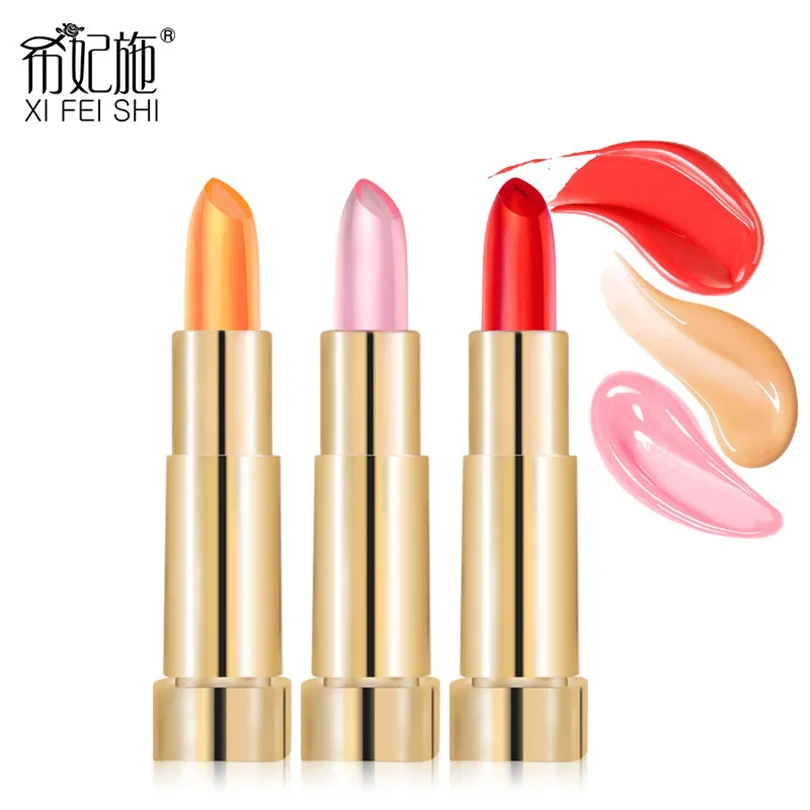 Новая водостойкая губная помада с фруктами Увлажняющая изменением температуры