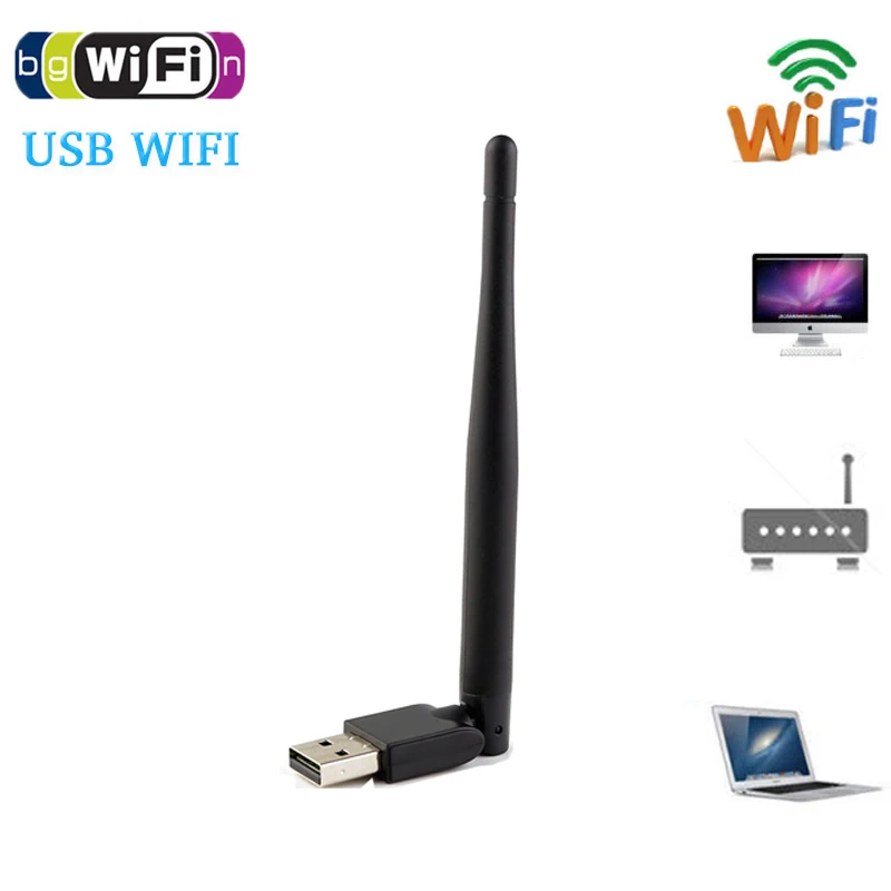 RT5370 Decodificadores Satellital HD WI FI работать для V7 серии цифровых спутниковых ресиверов и
