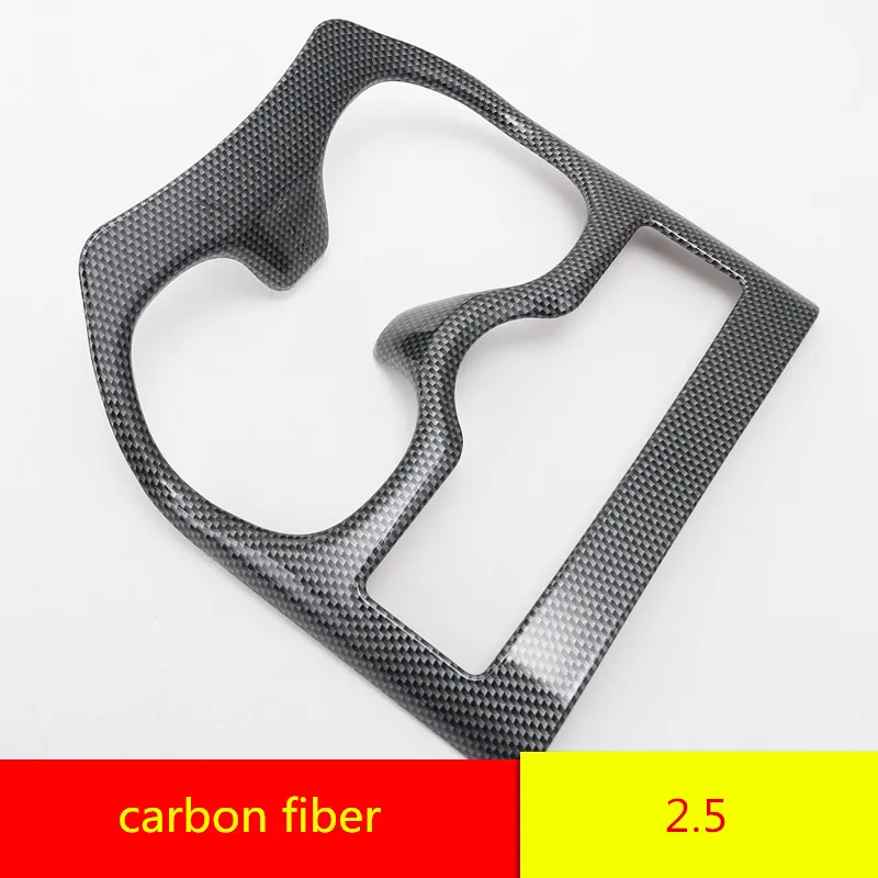 Carbon fiber 2.5 Для Nissan X-trail X trail T32- Модифицированная специальная рамка для стакана воды декоративные наклейки для интерьера - Цвет: Carbon fiber 2.5