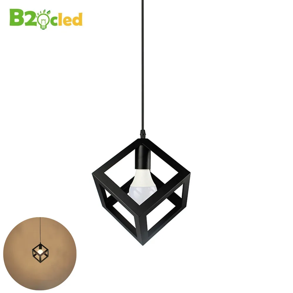 Европа Простой Площадь Искусств подвесной светильник led железа современной моды