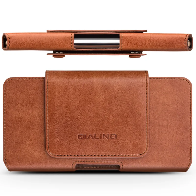 Price QIALINO حافظة جلدية أصلية بنمط الأعمال لهاتف iPhone XS ، حافظة فاخرة مصنوعة يدويًا لهاتف Apple iPhone X