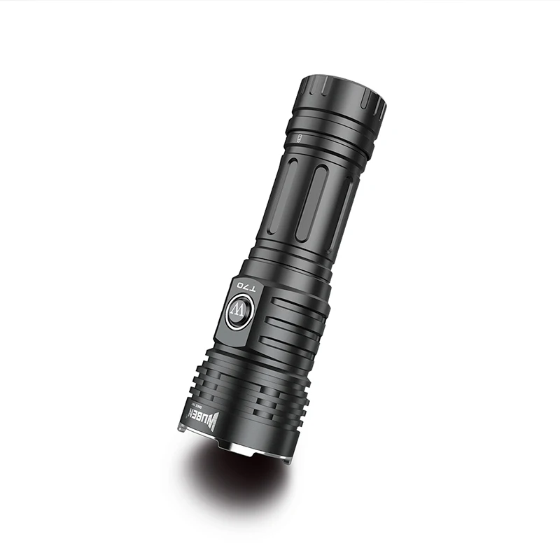 Wuben T70 type-C перезаряжаемый фонарик CREE XHP70.2 max 4200 люмен луч 250 м ручной с 26650 кабелем