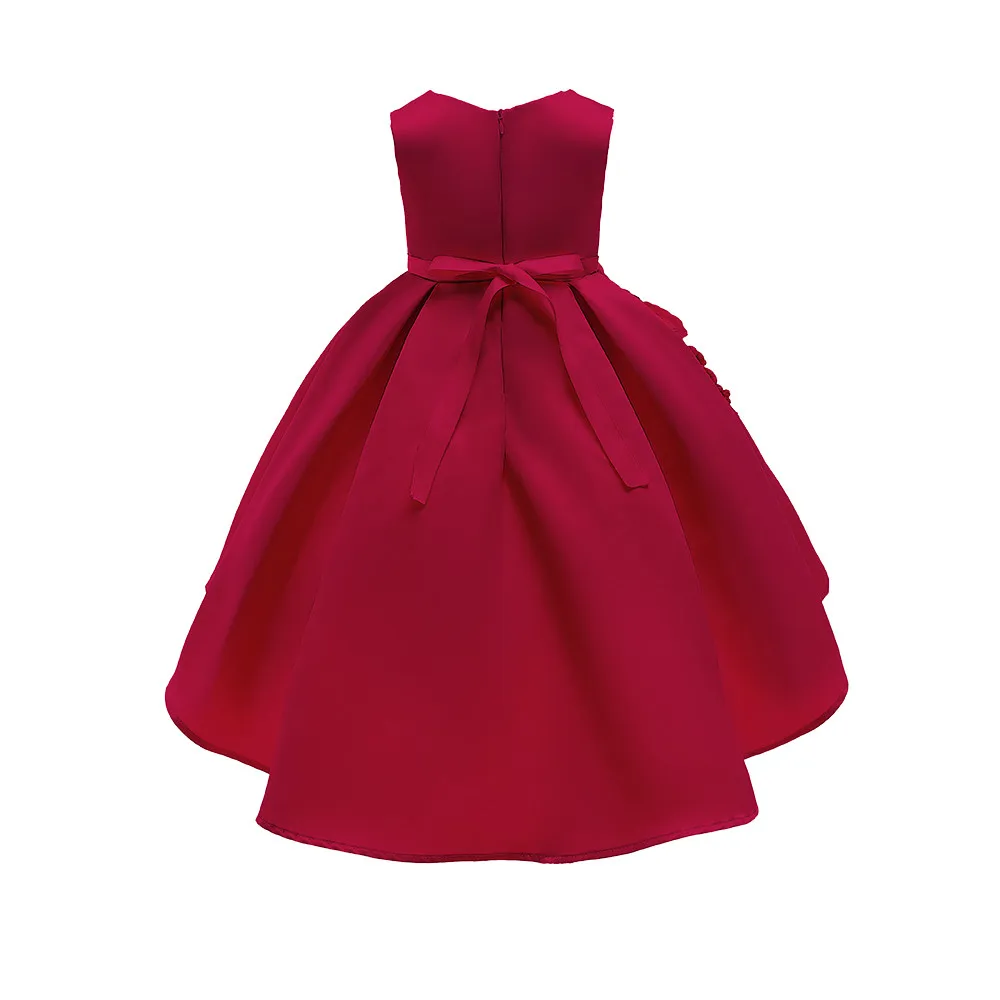 Girls dress Floral Baby Girl Princess Bridesmaid Pageant Gown Birthday Party Wedding Dress Dresses vestido menina | Детская одежда и