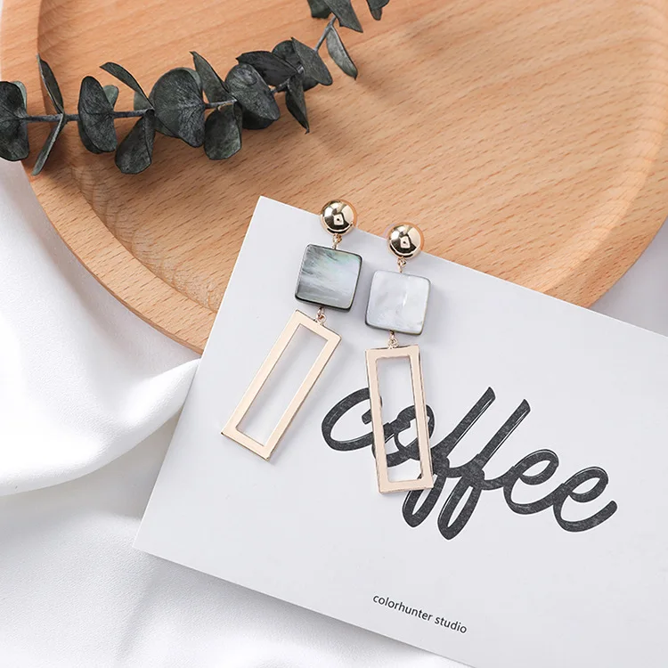 Женские Геометрические серьги ручной работы 2017 | Украшения и аксессуары