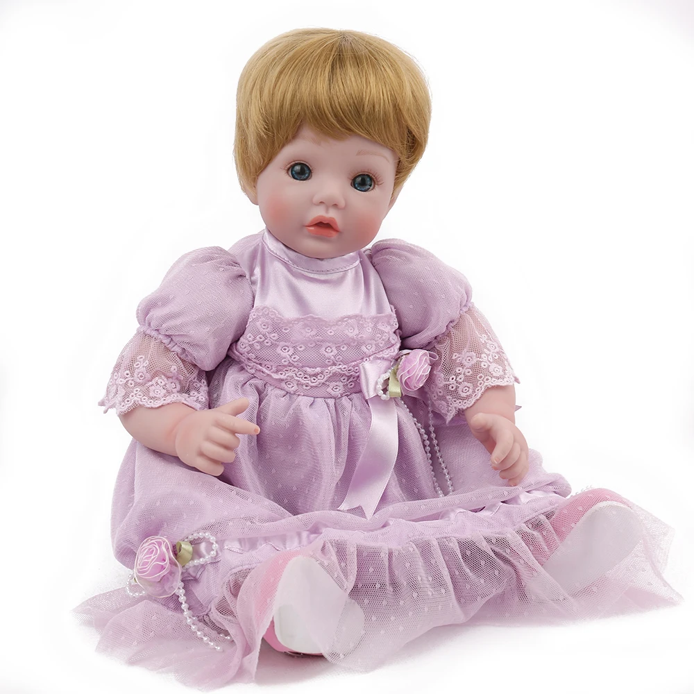 NPKDOLL Кукла Reborn Baby виниловый корпус 18 дюймов 45 см кукла игрушки для девочек и