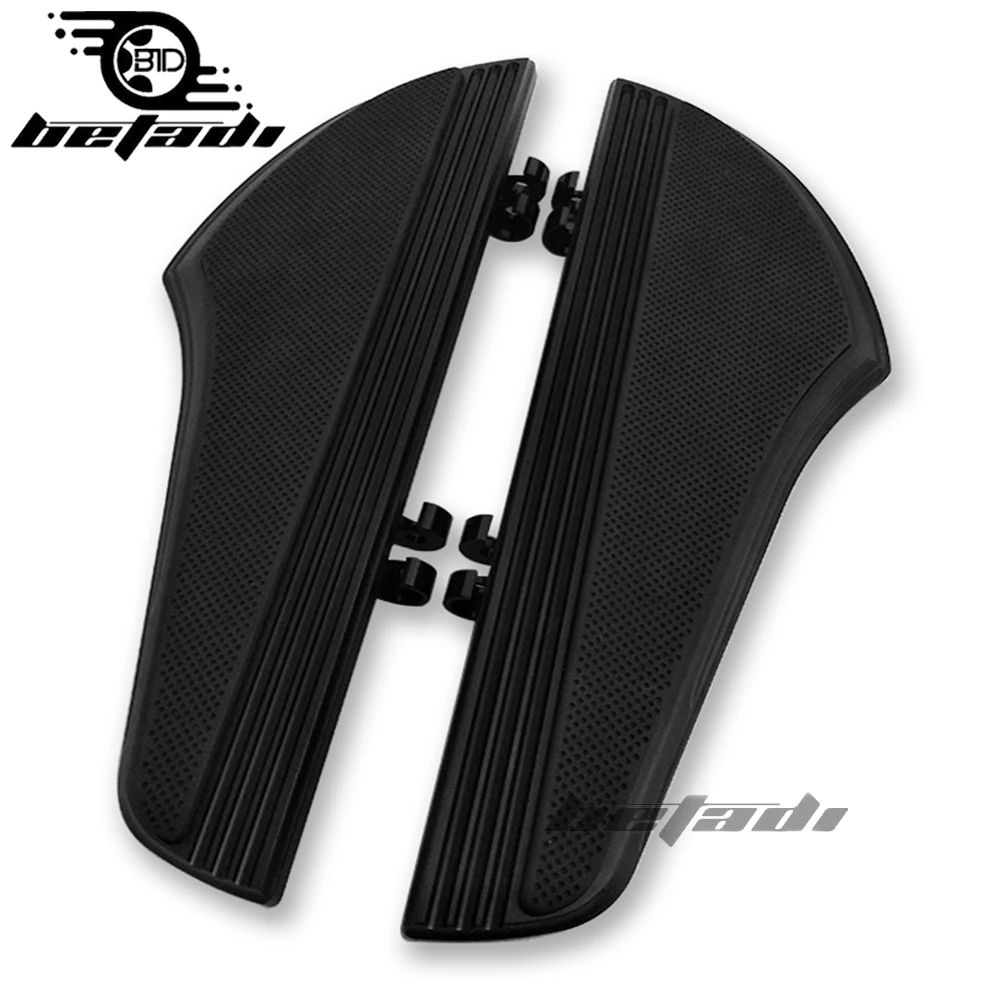Avant blackPedal repose-pied Plancher Pour Harley Touring Road King Tri Street Glide FLHR FLHX 2000-2019 Softail Heritage Graiss |