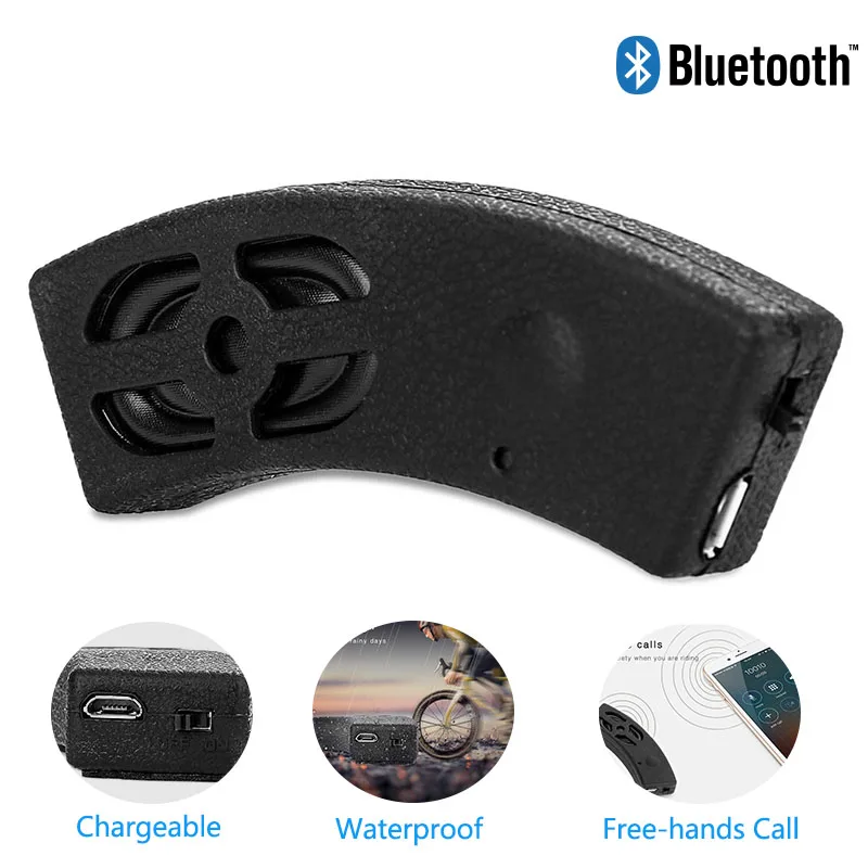 1 шт. черный беспроводной Bluetooth динамик мотоцикл велосипедный шлемы динамик мини сабвуфер открытый спортивный аудио MP3 плеер