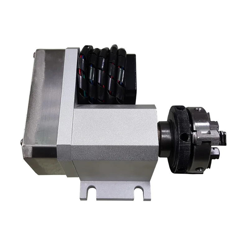 Роторная ось cnc tailstock 4-я 80 мм 3-х челюстный патрон для дерева металла CNC