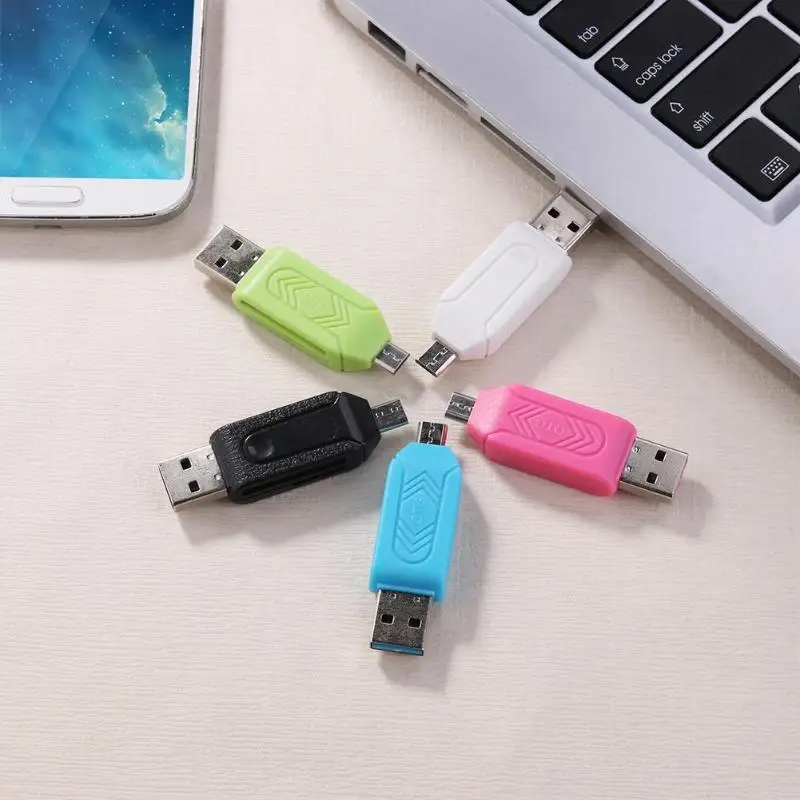 

USB2.0 Micro USB OTG Card Reader for TF SD Memery Card for PC Mobile Phone