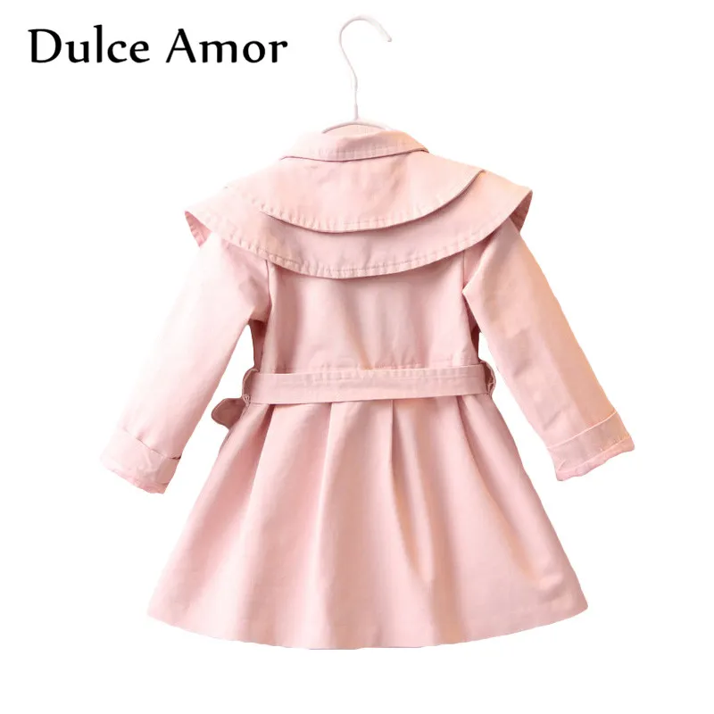 Dulce куртка для девочек ветровка весна 2019 детский тренчкот модная верхняя одежда с