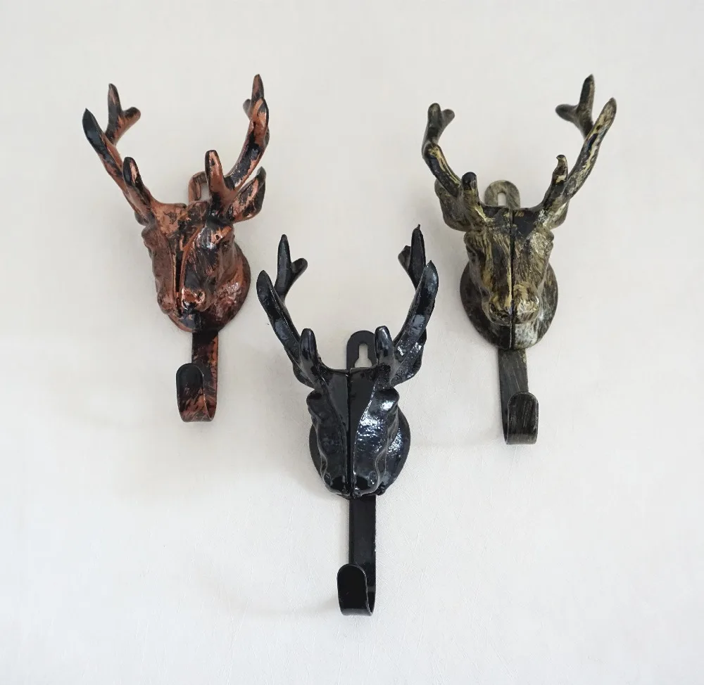 Уникальный Черный Олень настенный металлический карабин винтажный вид