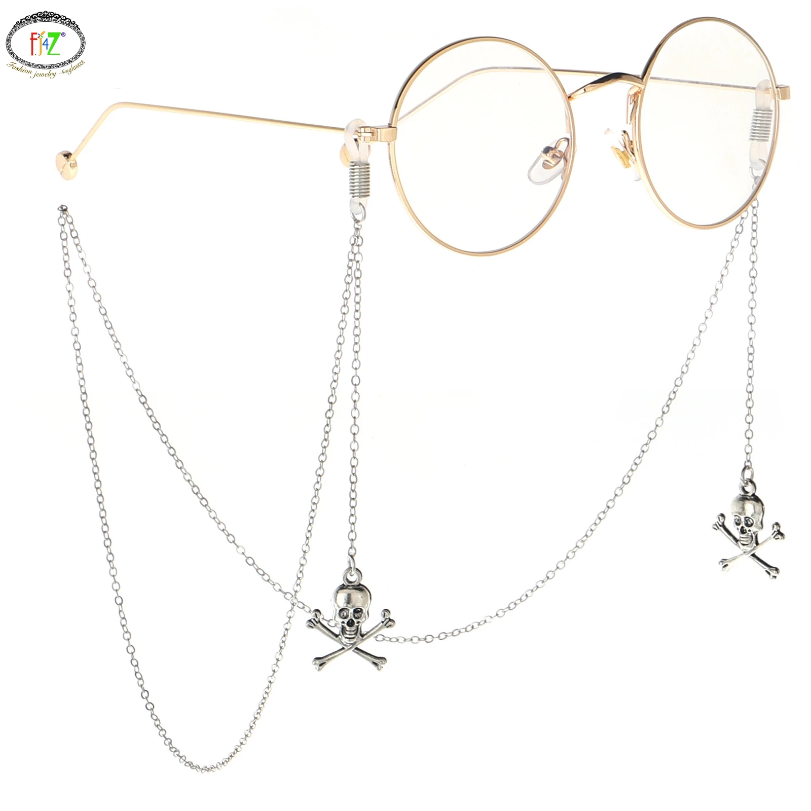 F.J4Z новые мужские очки Модные Винтажные с головой черепа искусственные