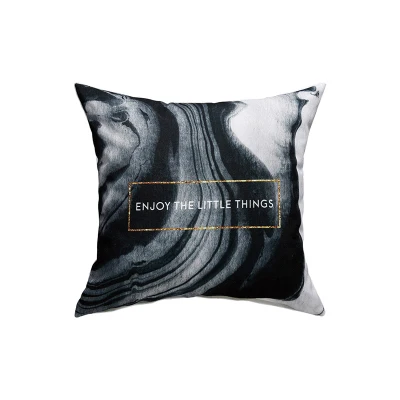 E Домашний Декоративный белый черный Чехол на подушку горошек с буквенным принтом абстрактных подушки Чехол Подушка Чехол домашнего декора 43x43 см для ухода за ребенком для мам - Цвет: E