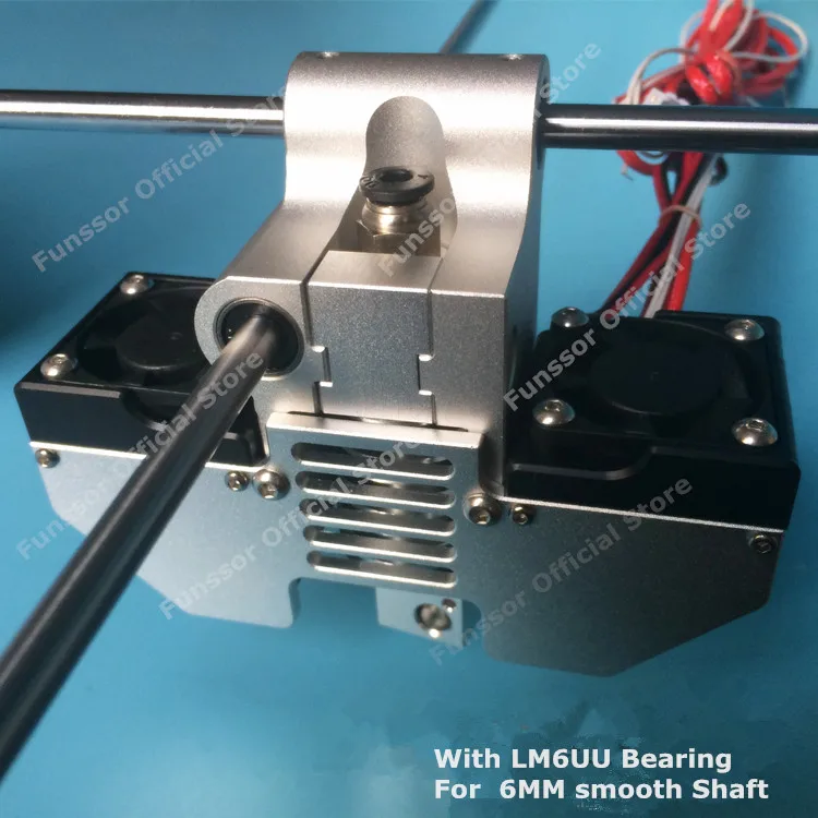 

Funssor UM2+ 3D printer V6 jhead single extruder kit Ultimaker2+all metal print head hot end kit For 6MM smooth shaft