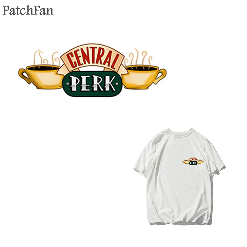 Patchfan друзья ТВ шоу гладильная передача патчи термопресс наклейки семьи Прекрасный Патч DIY аппликации родитель-ребенок A1779