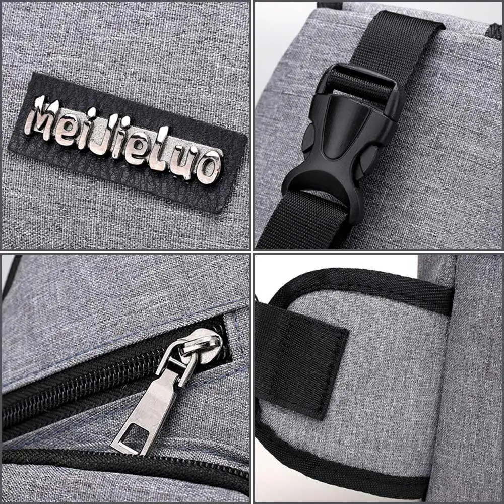 Для мужчин груди мешок мода унисекс Оксфорд один плечо назад USB Crossbody сумки