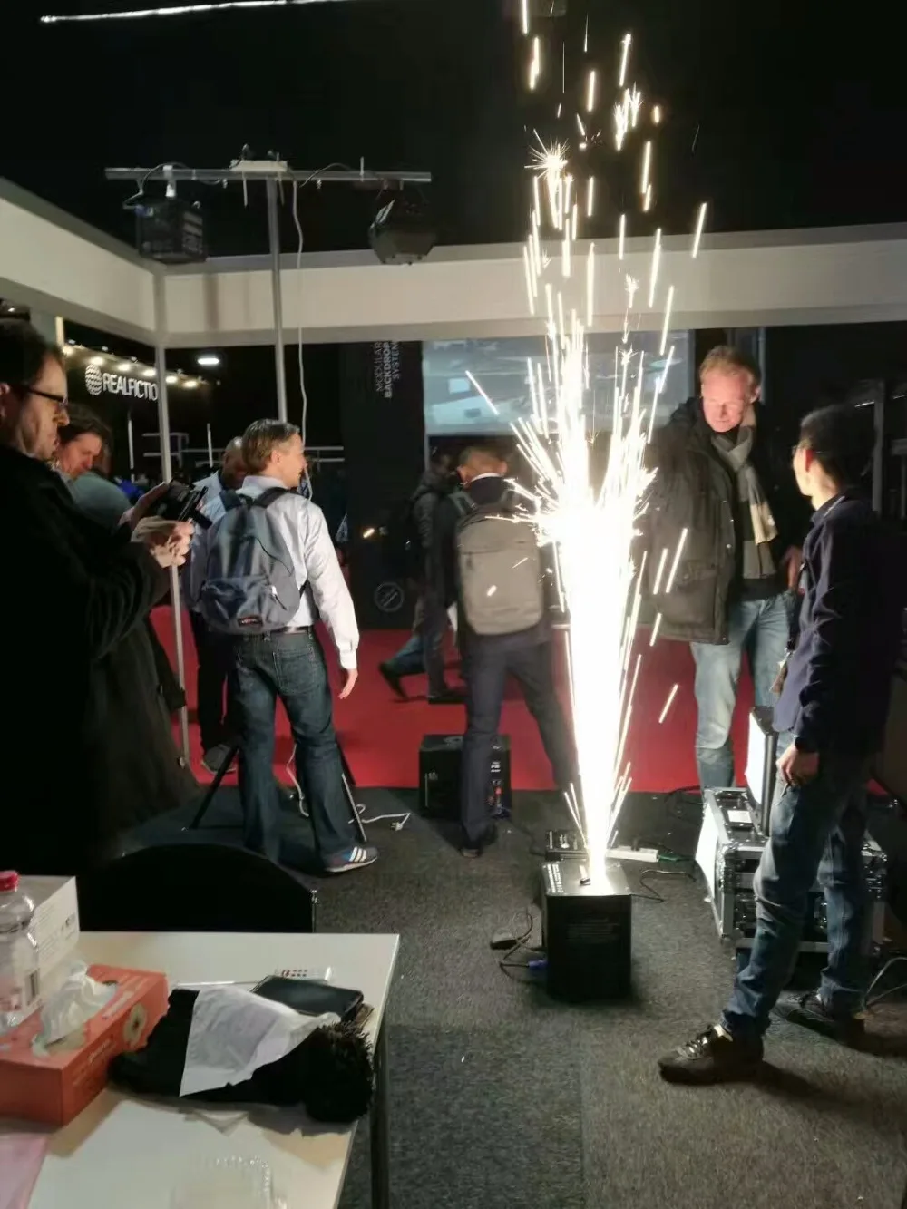 Электрический Спарклер для огня 700 Вт специальный DMX 512 управление вращением