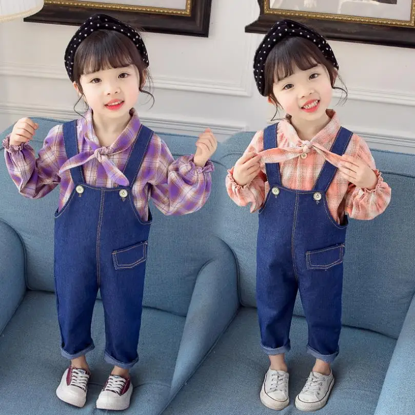 Летний комплект одежды для девочек детская одежда спортивный костюм рубашек