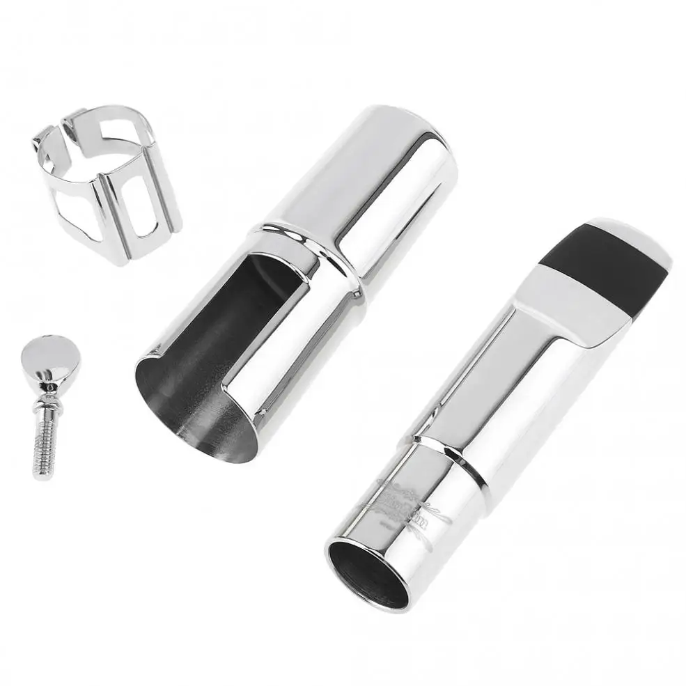 

Alto Saxophone Mouthpiece Nickelplated Copper Sax Mouth Size 6C 7C for Classical Jazz Music