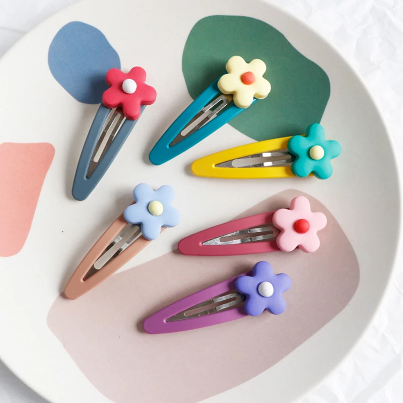 5 шт/лот головной убор BB клип маленький цветок шпилька для волос женский сплошной