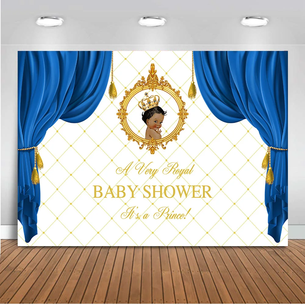 Baby Shower вечерние украшения баннер с Королевской короной это мальчик фон для