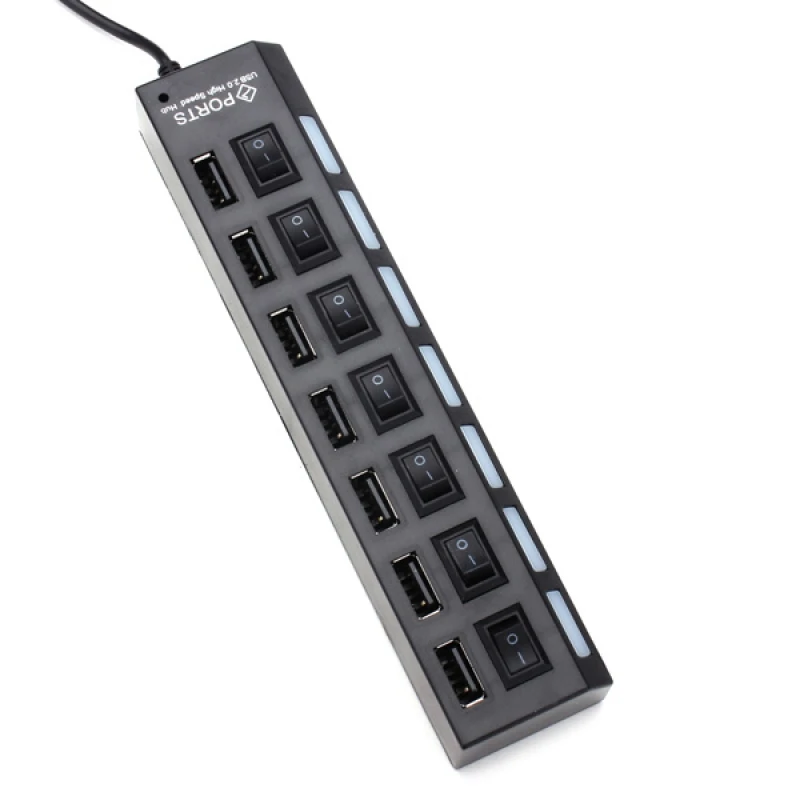 QUWIND 7 Порты USB 2 0 хаб расширения/сплиттер адаптер|usb to optical audio adapter|adapter bluetooth usbadapter