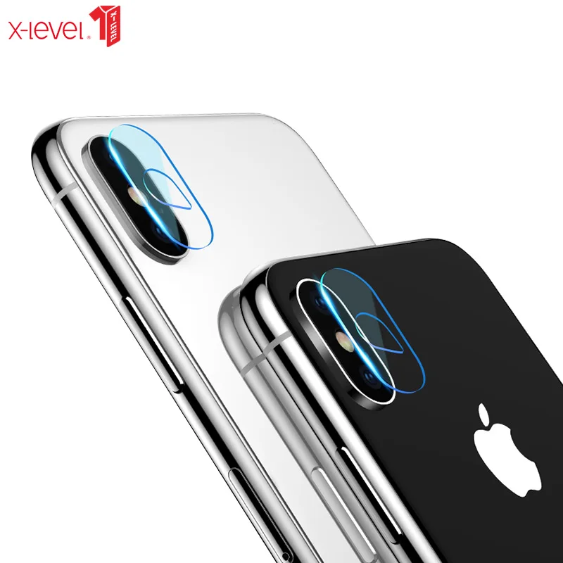 X Level для iPhone XS XR Max Объективы фотоаппаратов стекло 9h прозрачная закаленная
