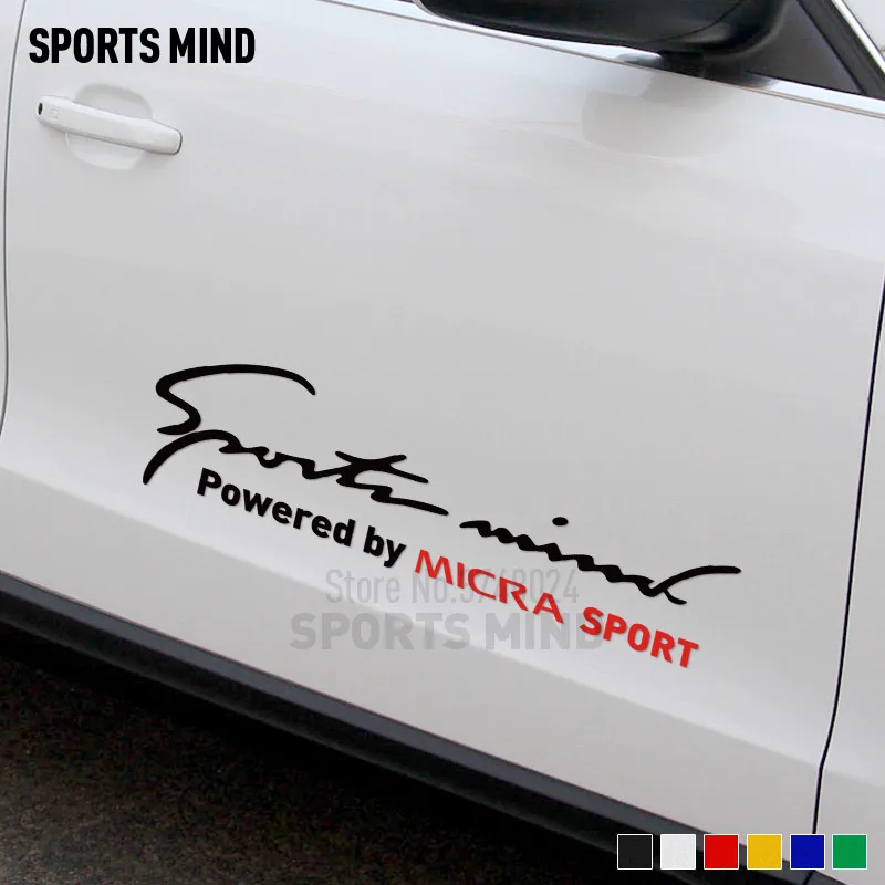Customization Sports Mind Automobiles Car Door Sticker Decal Decoration For Nissan MICRA k12 k11 k13 nismo exterior Accessories |