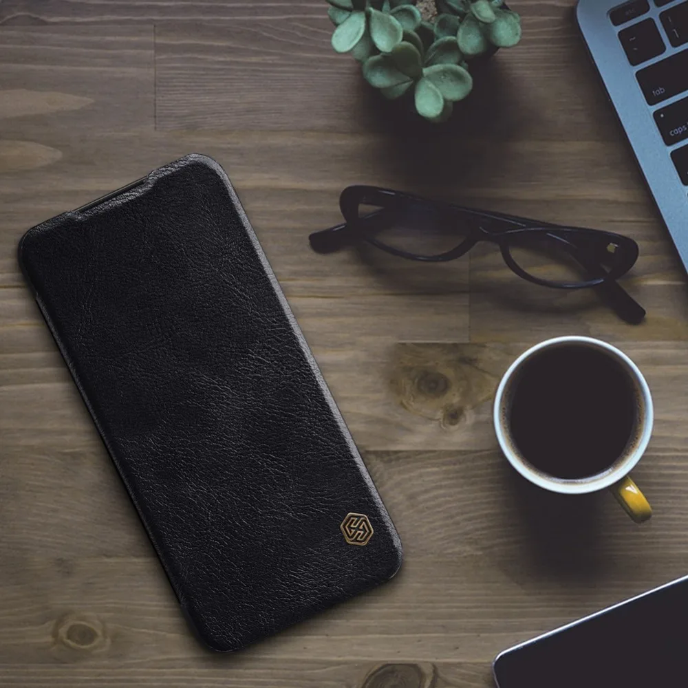 Чехол Redmi Note 7 6 3 дюймов NILLKIN винтажный Qin флип-чехол бумажник из кожи ПУ и ПК задняя