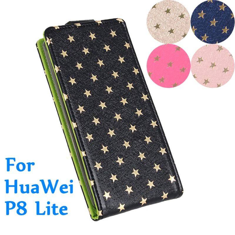 Высококачественный модный новый оригинальный для Huawei P8 Lite кожаный чехол с