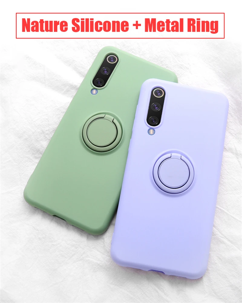 Мягкий силиконовый чехол, чехол для Xiaomi mi 9 SE mi 9 Red mi K20 Pro 9 T, металлическое кольцо-держатель для телефона, силиконовый чехол на Xiaomi mi 9 SE, чехол 9SE