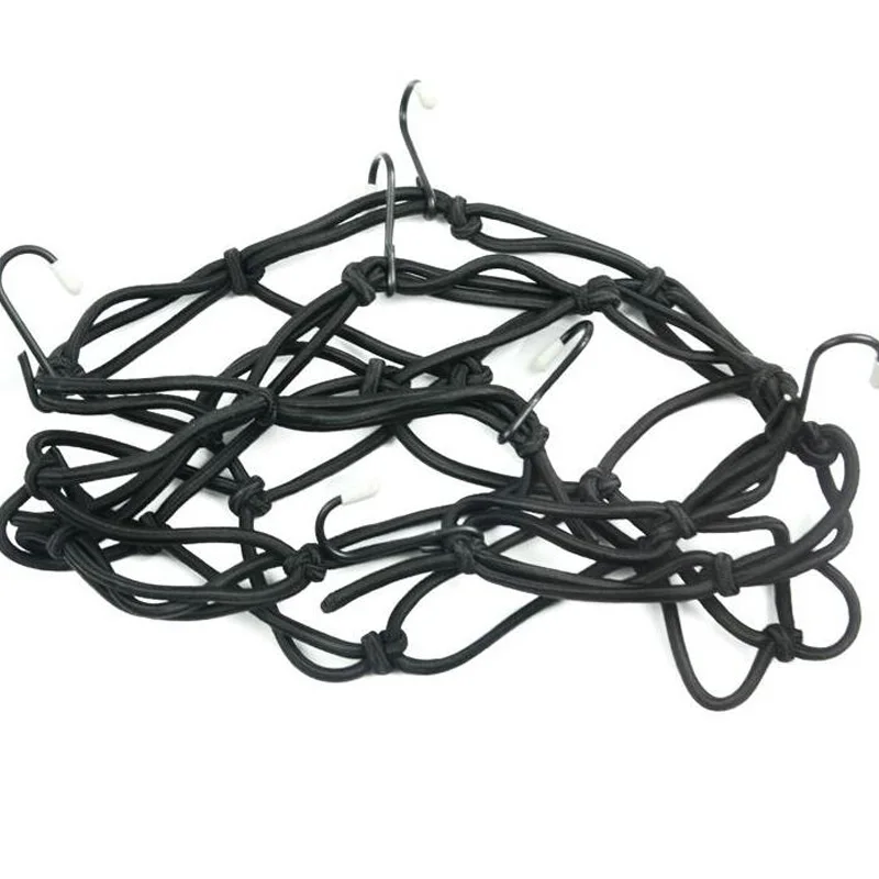 2020 Новое поступление! Сеть для багажа мотоцикла 6 крючков черный Бесплатная