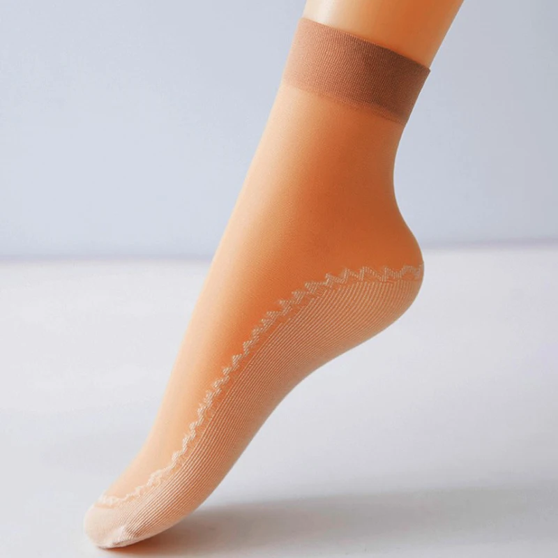 1 pair Summer Autumn Bamboo Sports Yoga Socks Women Thin Crystal Transparent Silk Girl Ankle Sox Sexy Design Sport | Спорт и