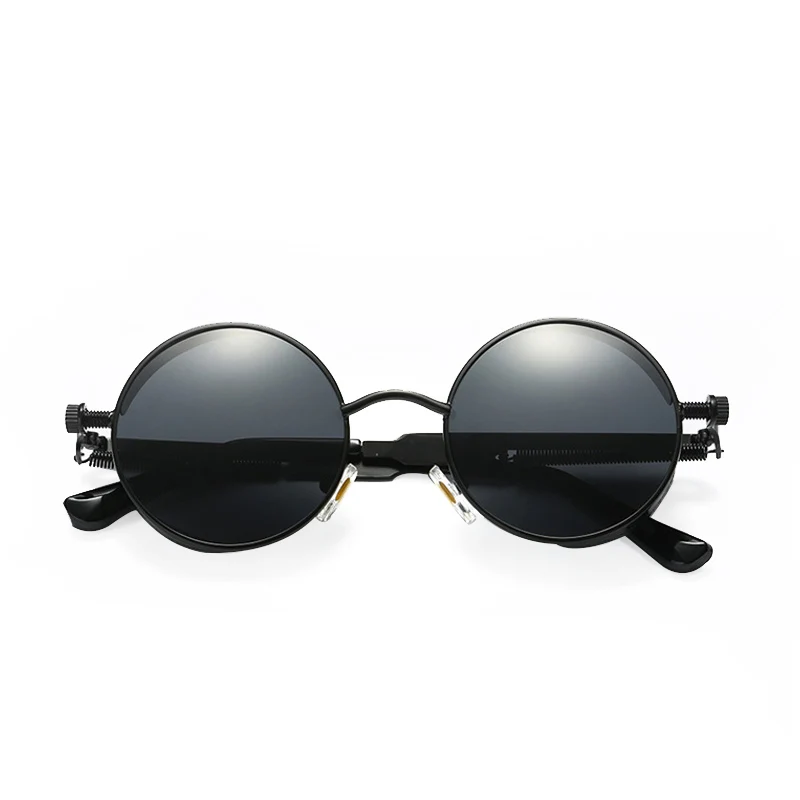 Солнцезащитные очки с зеркальным покрытием в стиле ретро|mens round sunglasses|round sunglassesf