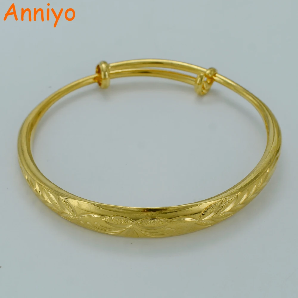Anniyo (один кусок $4 28 США) браслет для женщин/девушек золотой цвет Дубай Свадебный