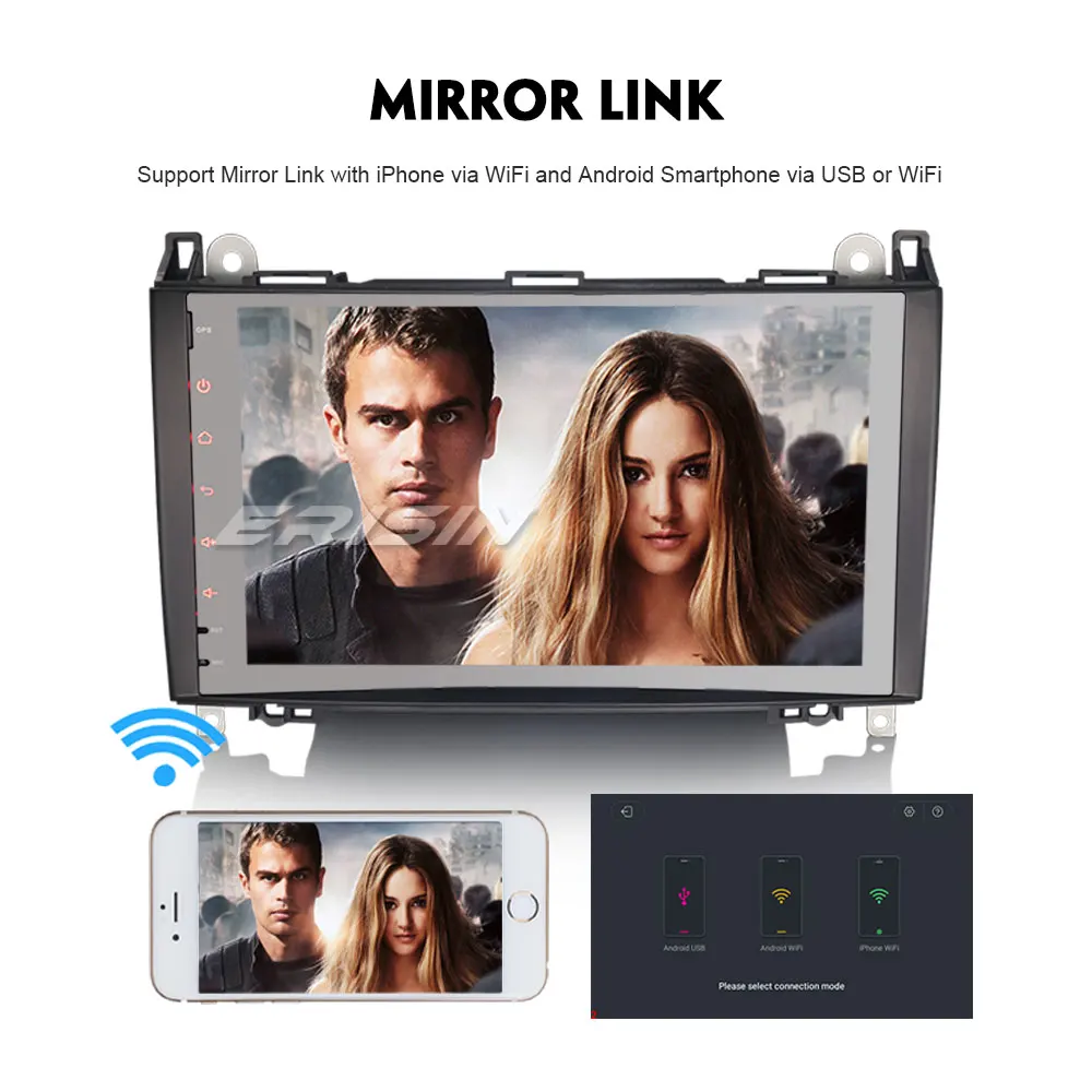 Erisin ES7492B 8 &quotHD Android 0 Octa core 4G Оперативная память OBD Автомобильный DVD DAB + gps Sat для B200 |