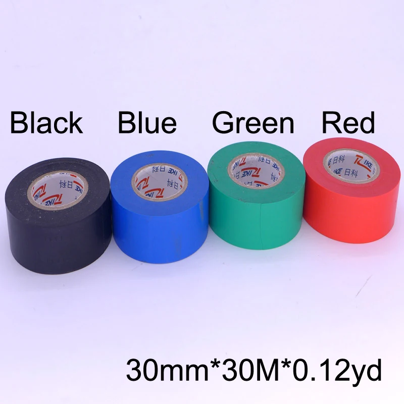 Black Высокое качество 50 мм* 30 м* 0.12yd экспорт по всему миру электрические изоляционные водонепроницаемые ленты - Цвет: Black