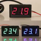 Цифровой термометр DS18B20, 0,56 дюйма, водонепроницаемый, с датчиком температуры, DC 12 В 24 В