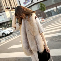 miara l 2018 high quality fashion runways fur shawls scarf and faux fox fur collar with thick warm longer fur shawls for ladies