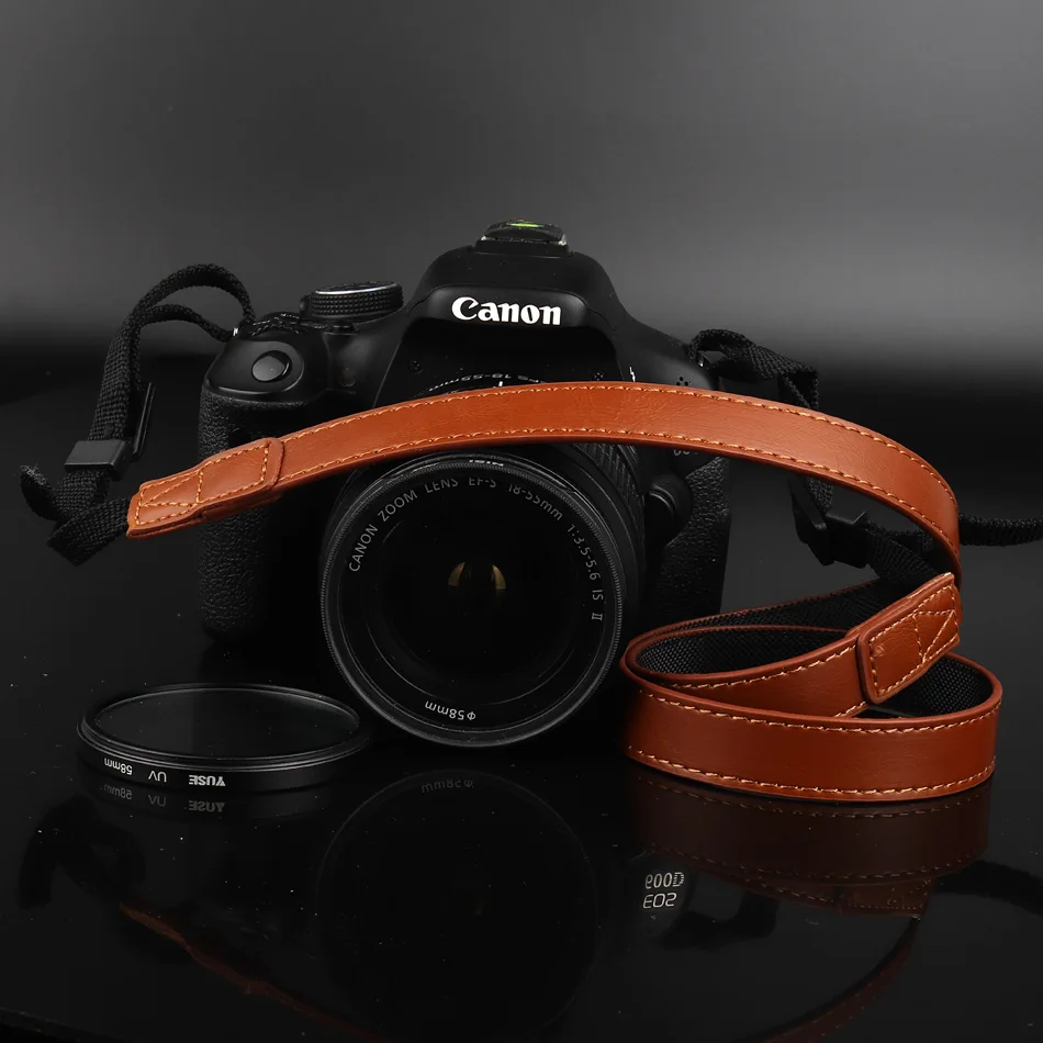 Плечевой ремешок для камеры из искусственной кожи шейный ремень Canon EOS 4000D 2000D 1500D
