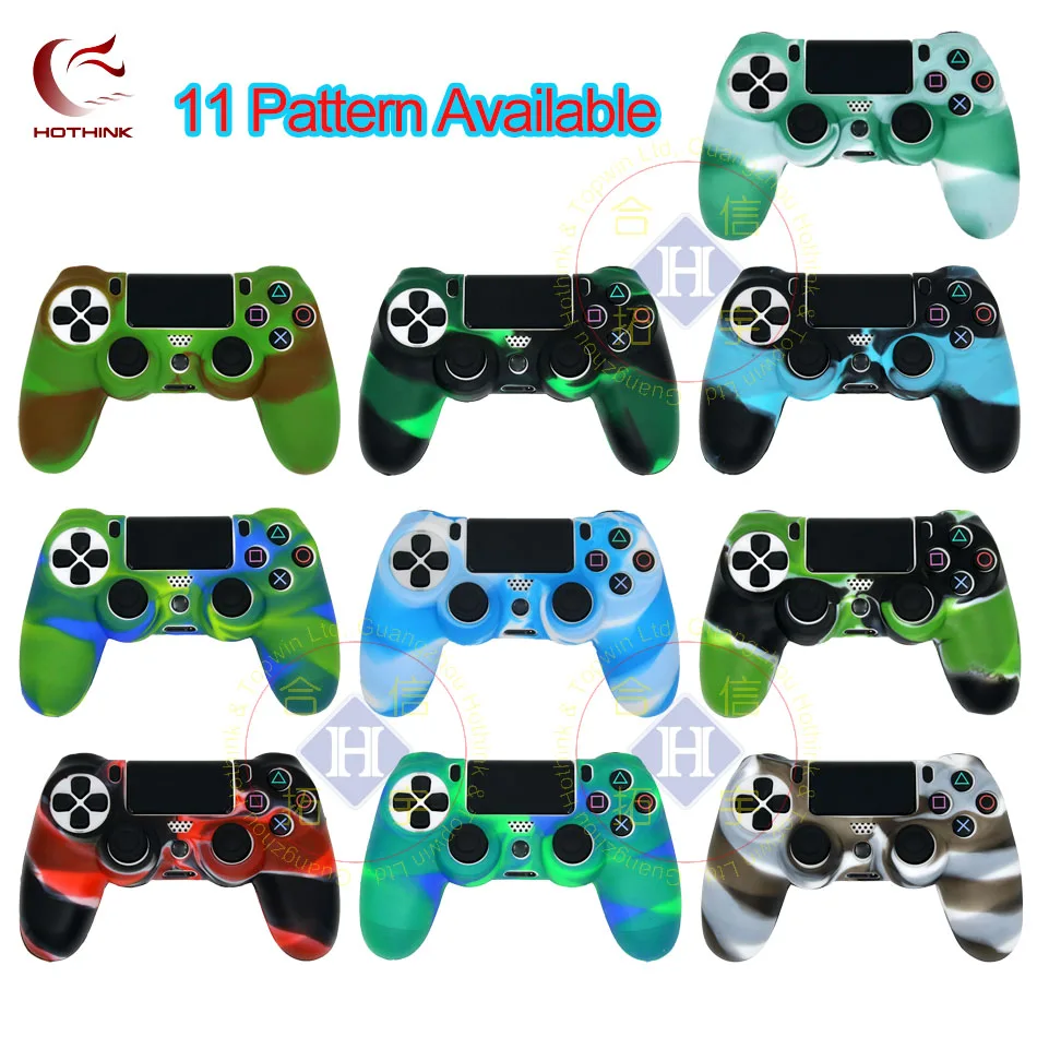 HOTHINK Камуфляжный защитный силиконовый чехол скин обложка для Playstation 4 тонкий