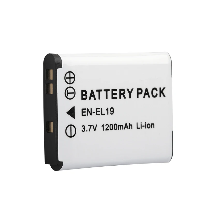 Dinto 1200 мА/ч 3 7 V EN EL19 ENEL19 RU замена цифровой Камера Батарея пакет для Nikon S2500 S3100 S4100 S2750