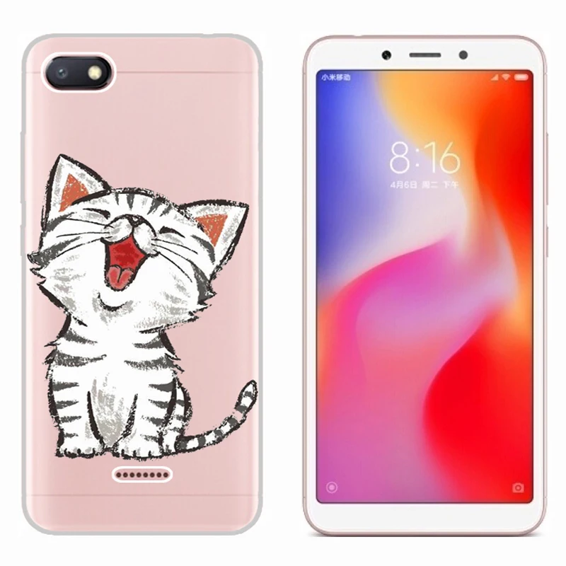 Для Xiaomi Redmi 6A 5 45 ''чехол прозрачный мягкий силиконовый защитный чехол на