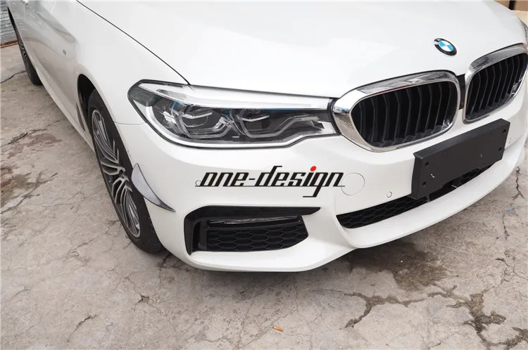 spesifikasi Cocok Untuk BMW 5 Seri G30/G38 530Li/540i RZ Serat Karbon Depan Bumper Spoiler Udara Pisau Blade