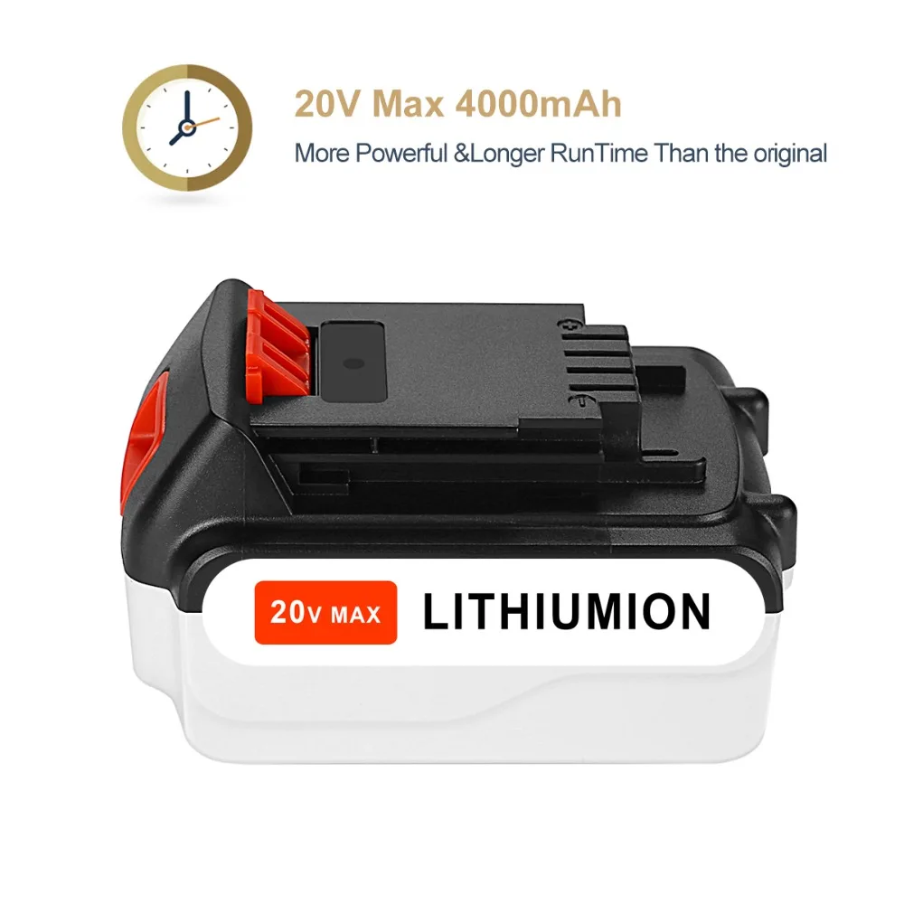 5000 мАч новая Замена 20V MAX аккумуляторная батарея для Black Decker LB20 LBXR20 LB2X4020