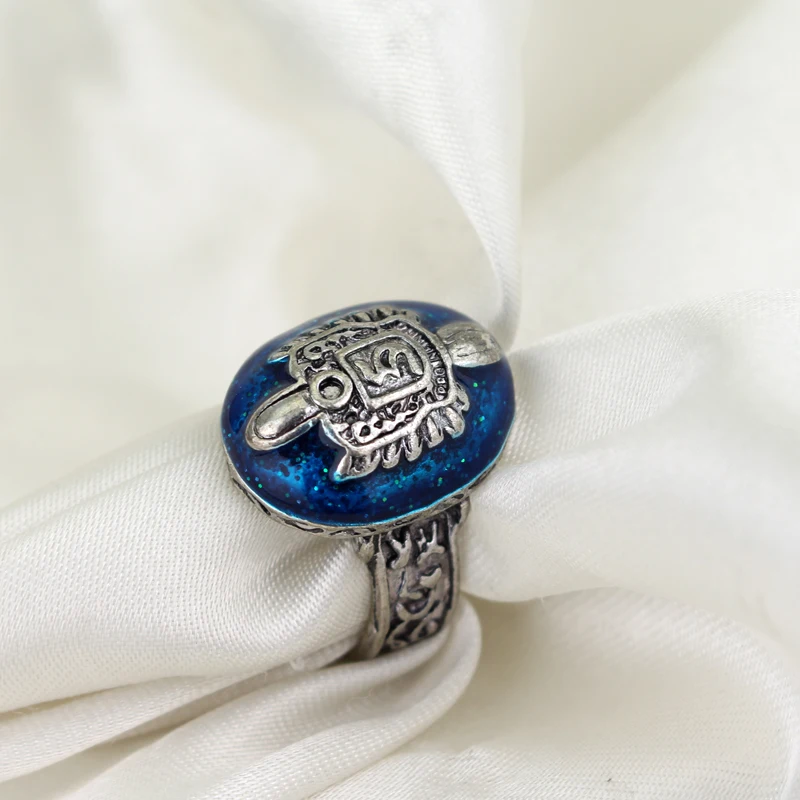 

Vintage The Vampire Diaries Ring D Salvatore Damon Stefan's Elena Punk Rings Lapis Lazuli Blue Crystal Moives Jewelry US 6-12